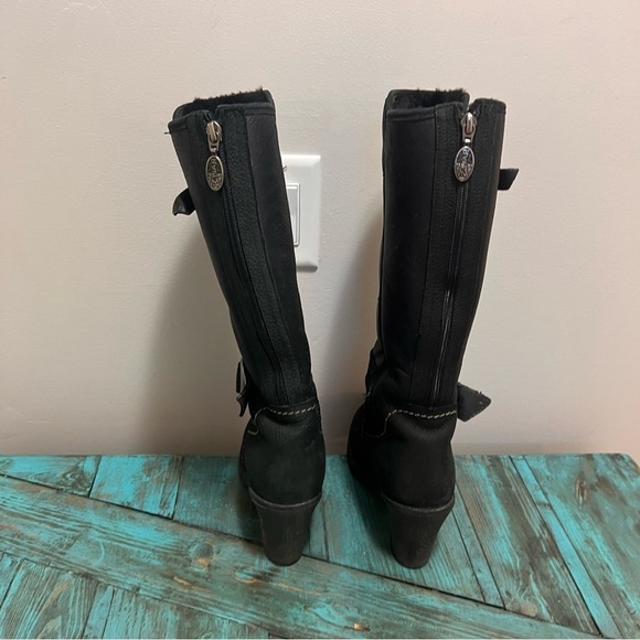 Pajar Toledo Black 100% Sheepskin/Shearling Leather and Nubuck Boots Size 7 - Picture 6 of 12